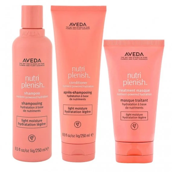 Aveda Nutri Plenish Light Moisture Shampoo+Conditioner+Treatment Masque 250+250+150ml