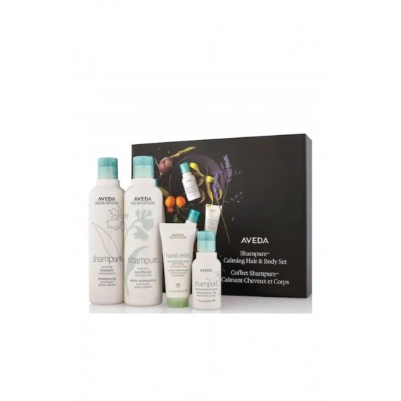 Aveda Shampure Calming Hair & Body Set 250+250+50+40ml - kit nutritivo calmante capelli normali e corpo