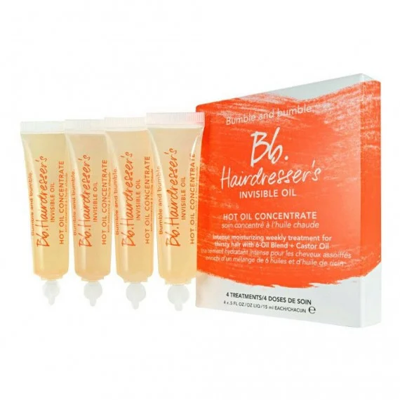 Bumble And Bumble Hairdresser's Invisible Oil Hot Oil Concentrate 4x15ml - trattamento in fiale ultra-nutriente capelli molto se