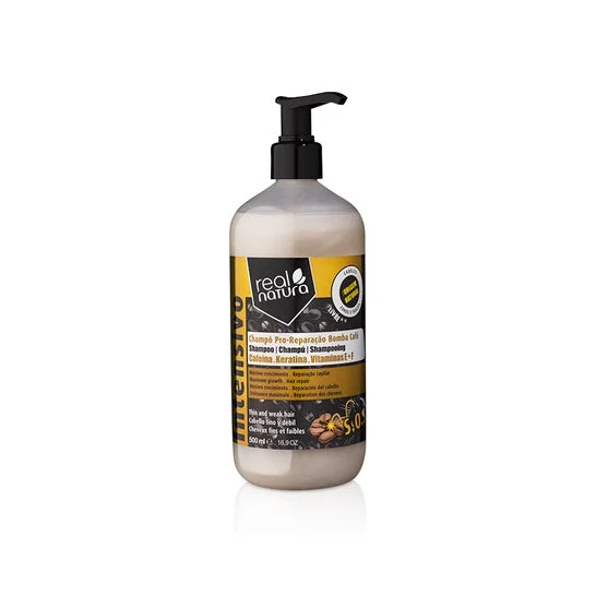 Real Natura Shampoo Senza Sale Pro-Riparatore Caffè 500ml