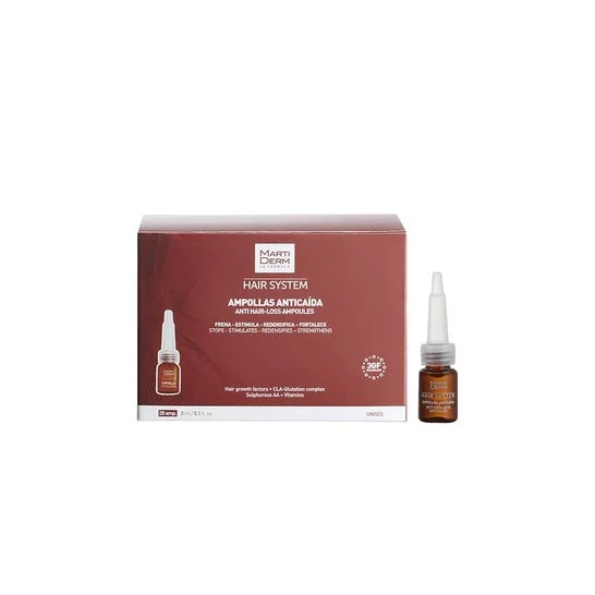 Martiderm Hair System Anti Hair Loss Ampoules 3GF 28amp
