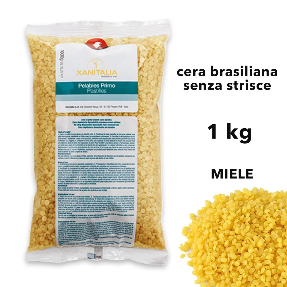 CERA BRASILIANA CERETTA SENZA STRISCE INDOLORE PALLINE MIELE CERETTA