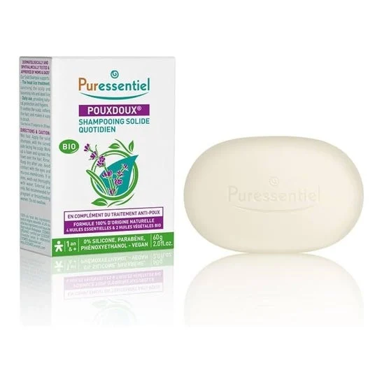 Puressentiel Pouxdoux Champú Solido Diario Bio 60g