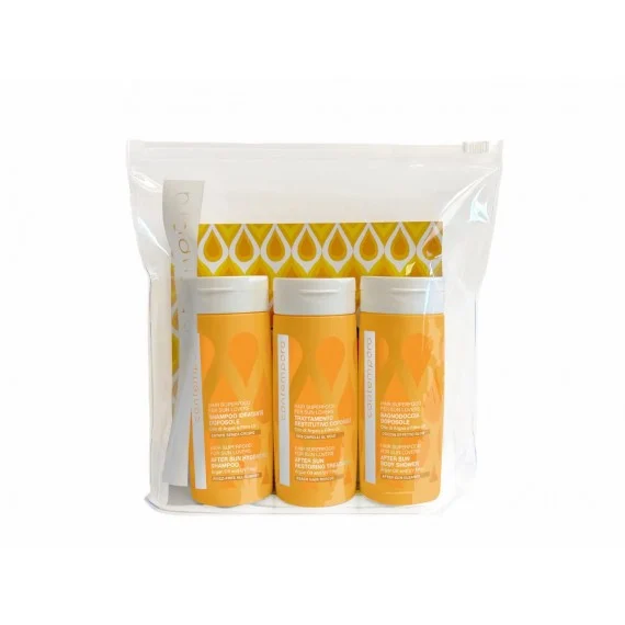 Contempora Sun Lovers Kit TRAVEL 100+100+100ml NEW - kit viaggio corpo/capelli dopo sole