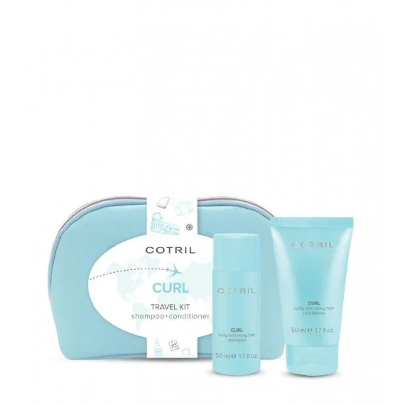 Cotril Curl TRAVEL KIT Shampoo+Conditioner 50+50ml - pochette da viaggio capelli ricci