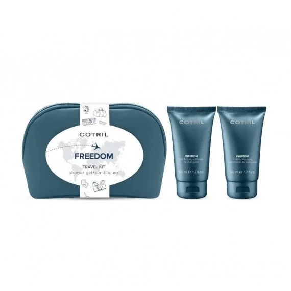 Cotril Freedom TRAVEL KIT Shower Gel+Conditioner 50+50ml - pochette da viaggio
