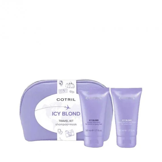 Cotril Icy Blond TRAVEL KIT Shampoo+Mask 50+50ml - pochette da viaggio capelli biondo freddo