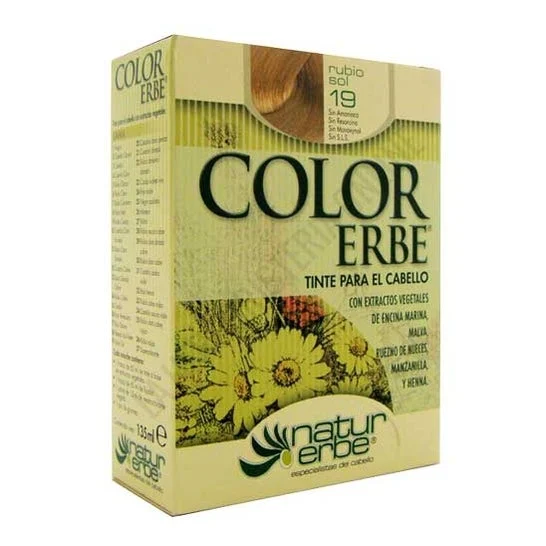 Color Erbe Tintura Vegetale Senza Ammoniaca 19 Biondo Sole 135ml