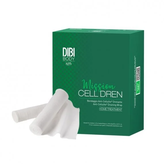 DIBI Milano MISSION CELL DREN Bendaggio Anti-Cellulite Drenante 6x150ml - trattamento bende anti-cellulite corpo