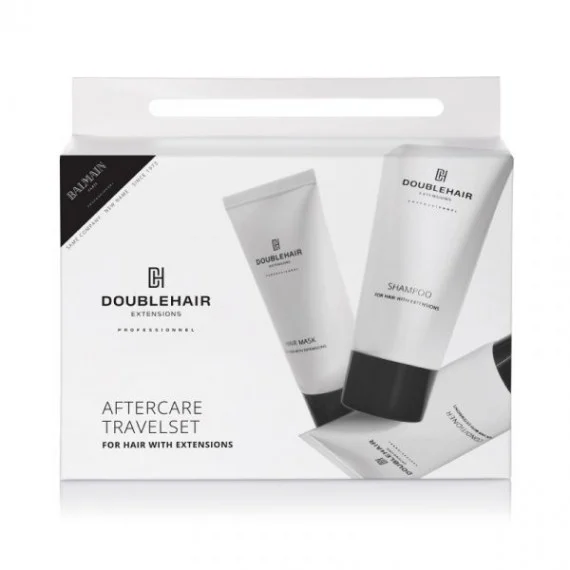 DOUBLEHAIR EXTENSIONS BALMAIN Aftercare Travel Set 50+50+50ml - kit idratante nutriente capelli con extensions