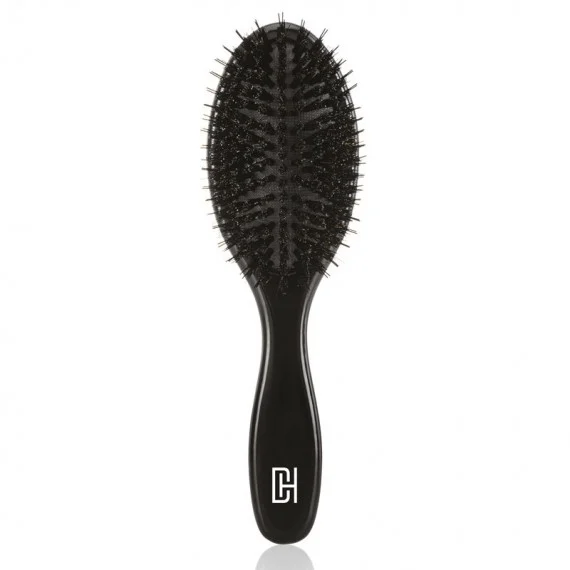 DOUBLEHAIR EXTENSIONS Hair Extensions Brush Black - spazzola setole morbide extensions nero
