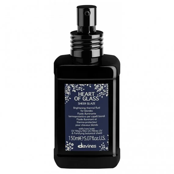 Davines Heart Of Glass Sheer Glaze 150ml - fluido illuminante termoprotettivo per capelli biondi