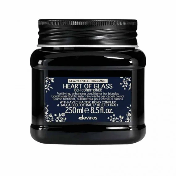 Davines Heart of Glass Rich Conditioner 250ml NEW FRAGRANCE - balsamo fortificante ravvivante capelli biondi