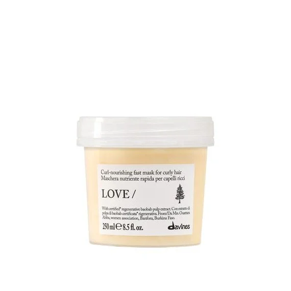 Davines LOVE CURL Nourishing Fast Mask 250ml NEW - maschera nutriente rapida capelli ricci mossi