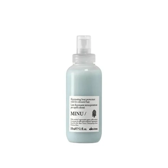 Davines MINU Illuminating Heat Protectant Milk 150ml NEW - latte illluminante termoprotettore colorati