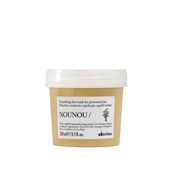 Davines NOUNOU Nourishing Fast Mask 250ml NEW - maschera rapida nutriente capelli trattati