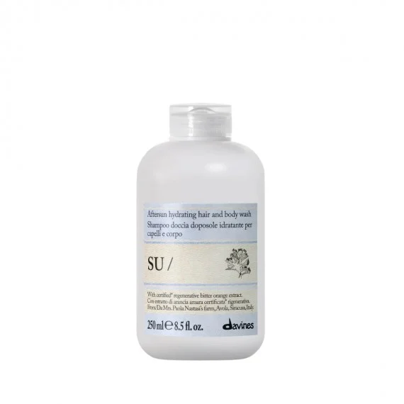 Davines SU Hair&Body Wash 250ml NEW - shampoo/doccia idratante dopo sole
