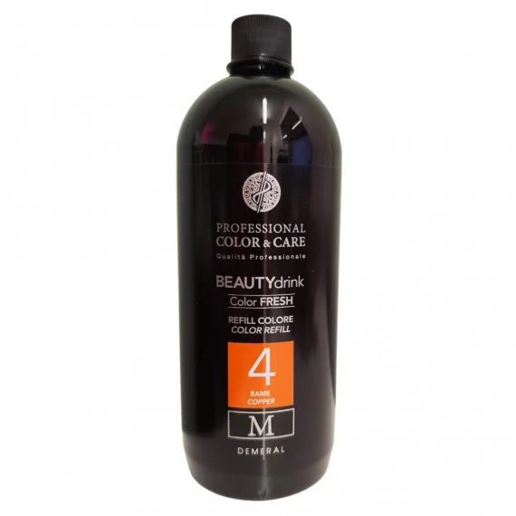 Demeral Beauty Drink Color Fresh 04 Marrone Caldo Color 1000ml - trattamento intensivo