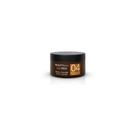 Demeral Beauty Drink Color Fresh 04 Marrone Caldo Color Refill 200ml - trattamento refill intensivo