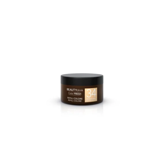 Demeral Beauty Drink Color Fresh 34 Dorato Rame Color Refill 200ml - trattamento refill intensivo