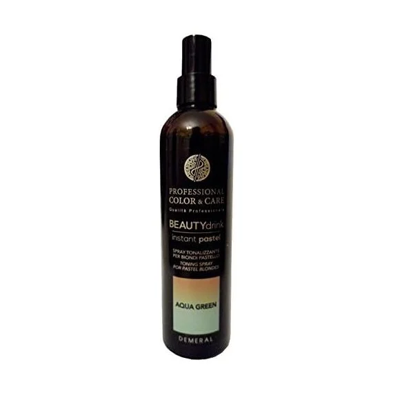 Demeral Beauty Drink Color Instant Pastel Aqua Green 250ml - spray tonalizzante pastello senza risciacquo capelli biondi