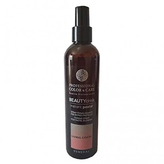 Demeral Beauty Drink Color Instant Pastel Coral 250ml - spray tonalizzante pastello senza risciacquo capelli biondi