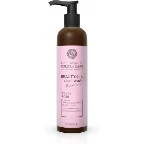 Demeral Beauty Drink Color Instant Wash Candy Rose 100ml - shampoo tonalizzante capelli biondi decolorati