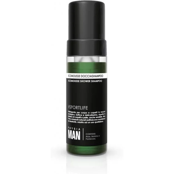 Demeral Physia Man Sportlife Eco Mousse Shampoo Doccia 150ml - schiuma shampoo/doccia uomo