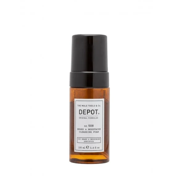 Depot N.508 Beard & Moustache Cleansing Foam 100ml - schiuma detergente barba e baffi