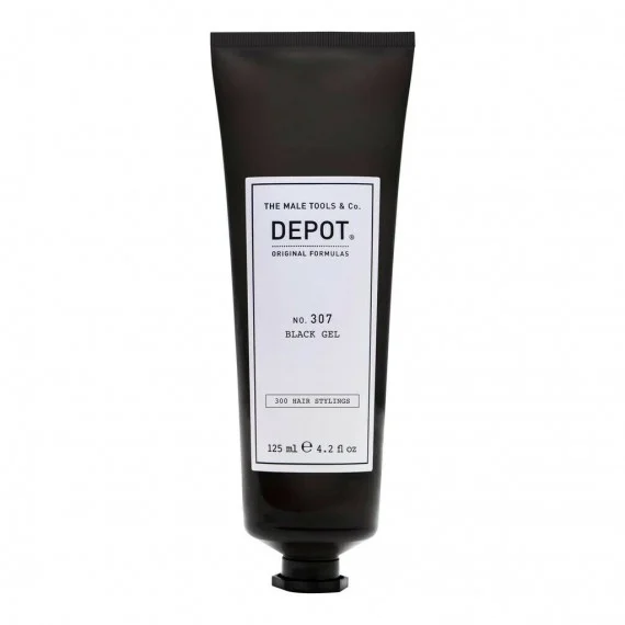 Depot No.307 Black Gel 125ml - gel uomo nero fissaggio medio