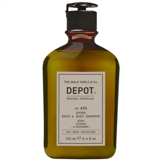 Depot No.606 Sport Hair & Body Shampoo 250ml shampoo/doccia uomo fragranza fresca e speziata