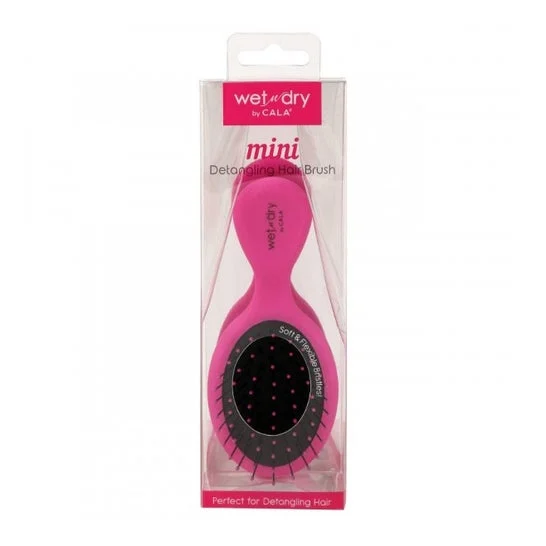Cala Wet-N-Dry Mini Cepillo Cabello Hot Pink 1ud