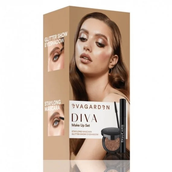 Evagarden DIVA Make Up Set - kit make up look nude