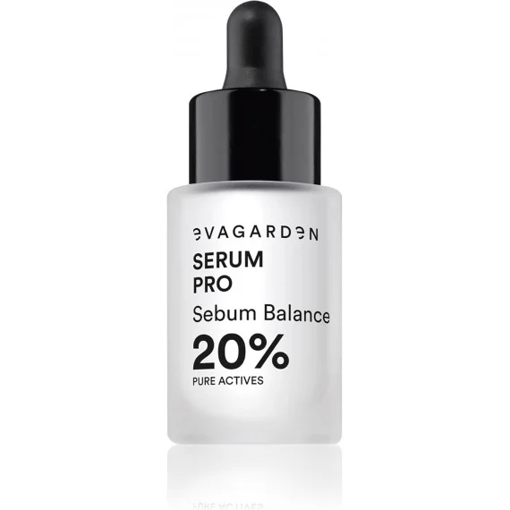Evagarden Serum Pro Sebum Balance 20% Pure Actives 20ml - siero viso trattamento d'urto anti-imperfezioni
