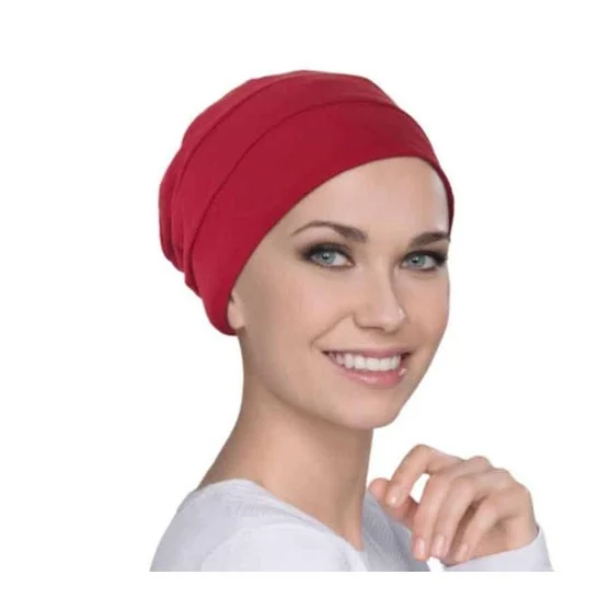 Ellen Wille Tala Bonnet Coton Dark Red 1ud