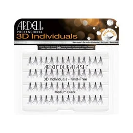 Ardell Ciglia Finte 3D Individuali Medium Black 56 Unità