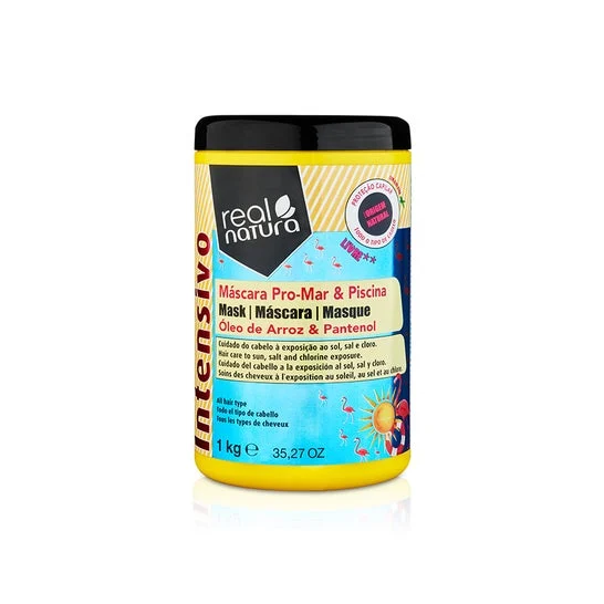 Real Natura Mascarilla Pro Mar o Piscina Arroz y Pantenol 1kg