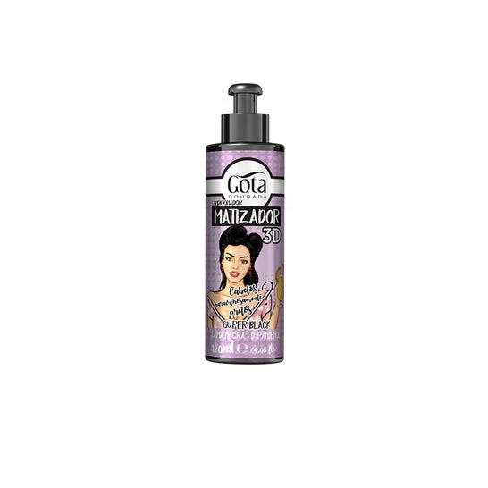 Gota Dourada Acondicionador Matizador 3D Super Black 120ml