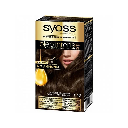 Syoss Olio Intense Tinte Sin Amoniaco 3.10 Castaño 50ml