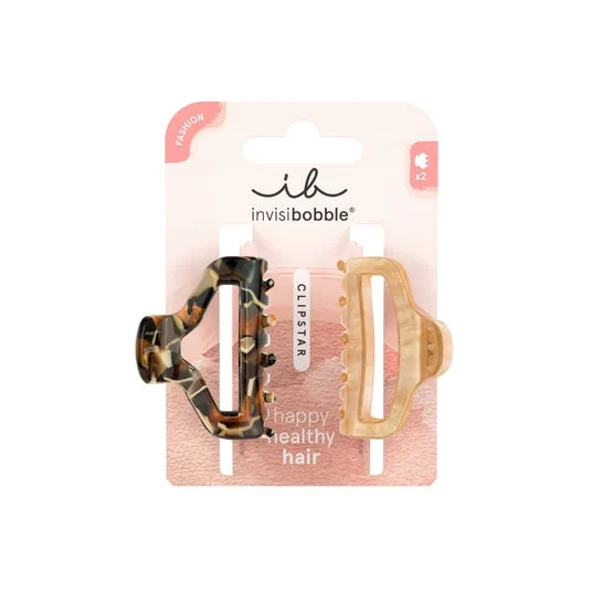 Invisibobble Fashion Clipstar Mola Cabelo Golden Roar 2 Unidades