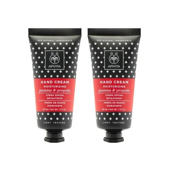 Apivita Pack Crema Mani Idratante Gelsomino e Propoli 2x50ml
