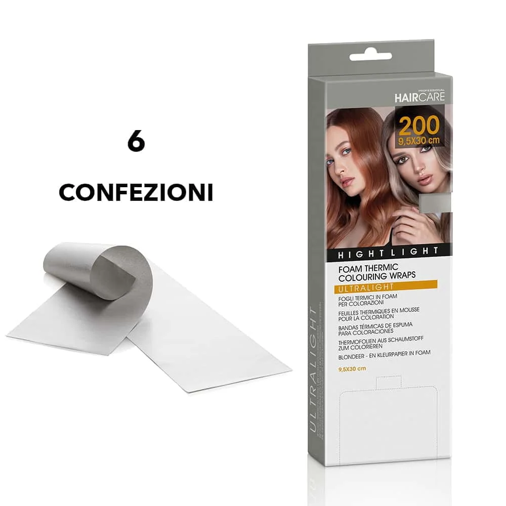 6 confezioni di Fogli termici in foam per colorazioni – Argento