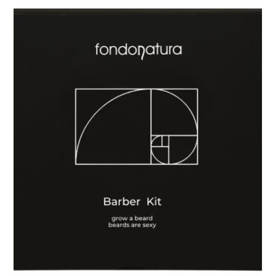 Fondonatura BARBER KIT Shampoo Barba+Olio 100+50ml -  kit detergente emolliente barba uomo