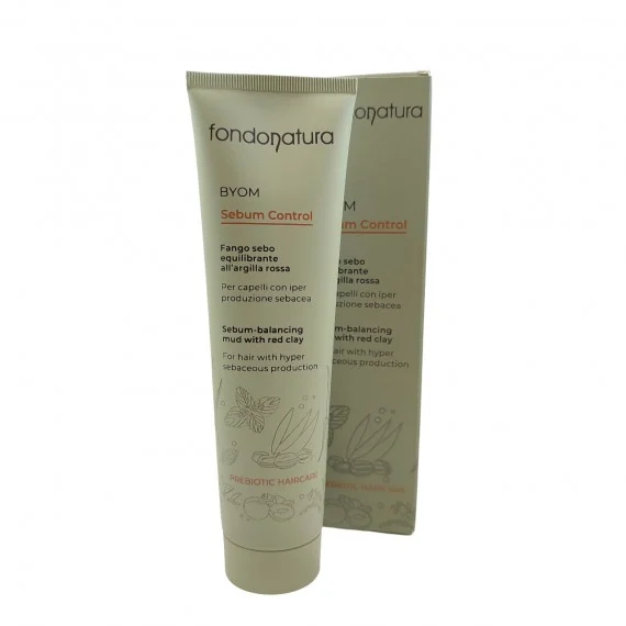 Fondonatura BYOM Sebum Control Fango all’Argilla Rossa 150ml - fango seboequilibrante cute grassa