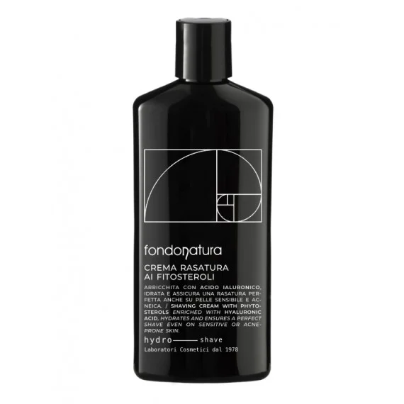 Fondonatura HYDRO Crema Rasatura ai Fitosteroli 500ml - crema uomo rasatura barba