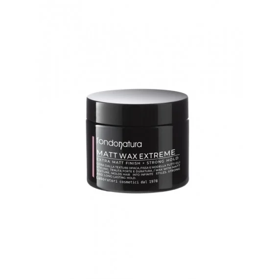Fondonatura HYDRO Matt Wax Extreme Strong Hold 125g - cera styling opaca tenuta forte