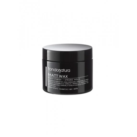 Fondonatura HYDRO Matt Wax Medium Hold 125g - cera modellante styling tutti capelli tenuta media