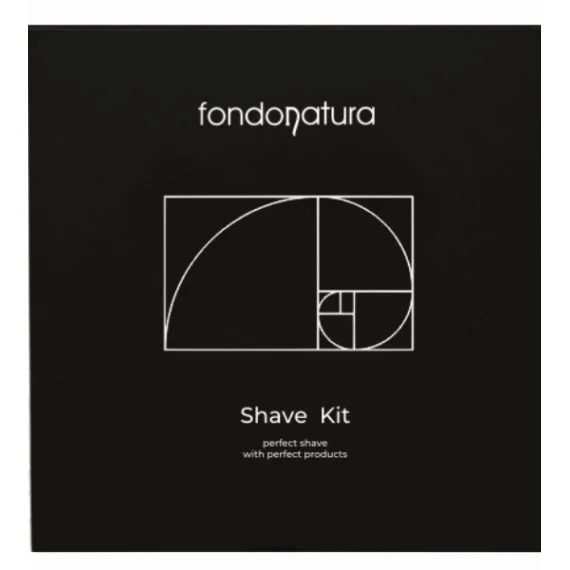 Fondonatura HYDRO SHAVE KIT 100+100ml - kit barba uomo crema pre-rasatura+after shave gel