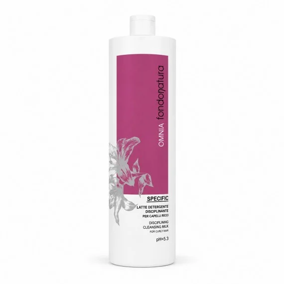 Fondonatura OMNIA Specific Latte Detergente Disciplinante Ricci 1000ml - shampoo elasticizzante anti-crespo capelli ricci mossi