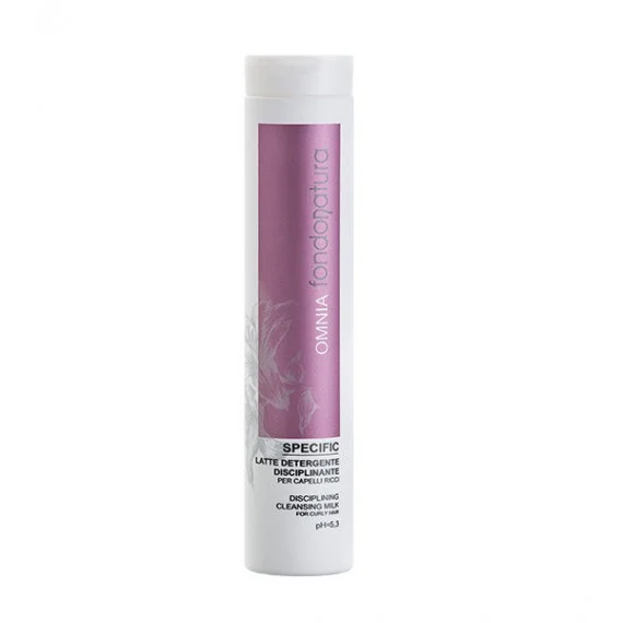 Fondonatura OMNIA Specific Latte Detergente Disciplinante Ricci 250ml - shampoo elasticizzante anti-crespo capelli ricci mossi